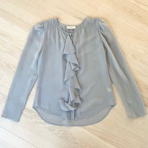 Anthropology Moulinette Soeurs silk blouse